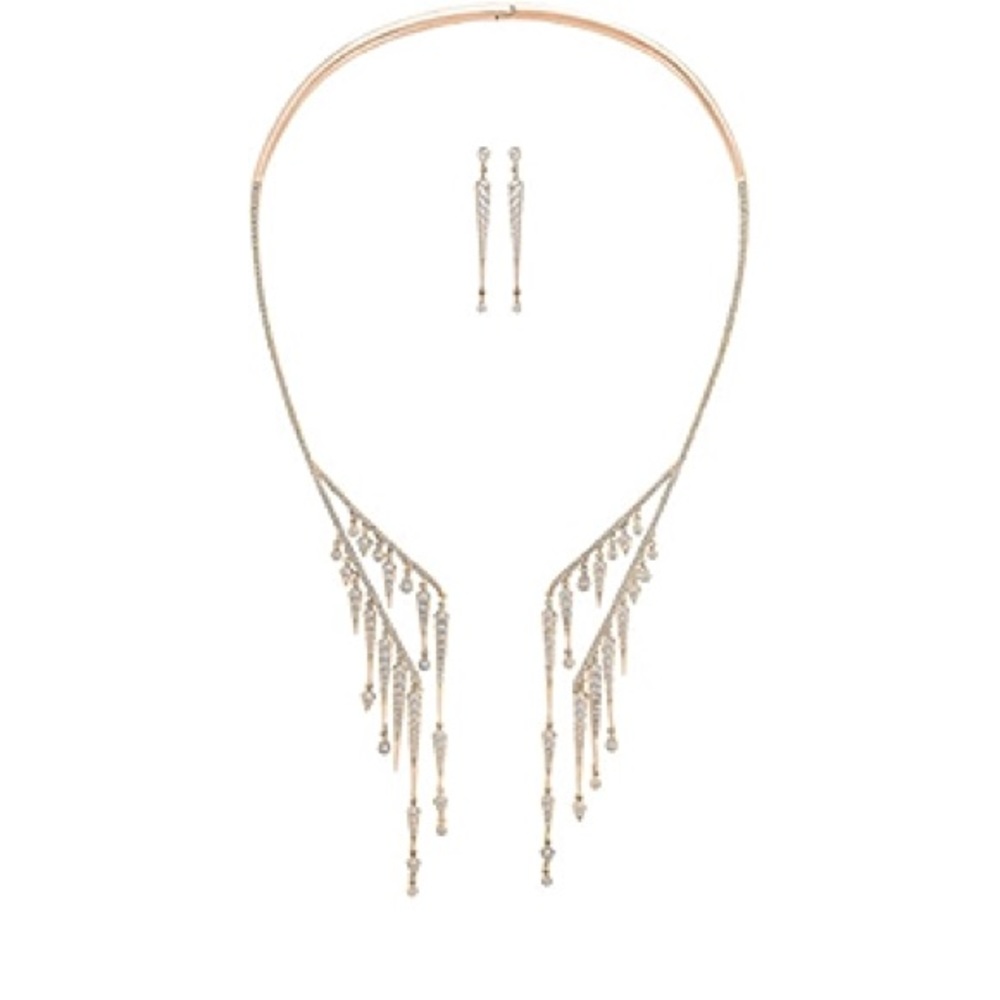Brand new Swarovski necklace and earring set